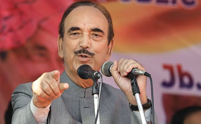 DPAP announces Azad’s Name For Anantnag-Rajouri Seat