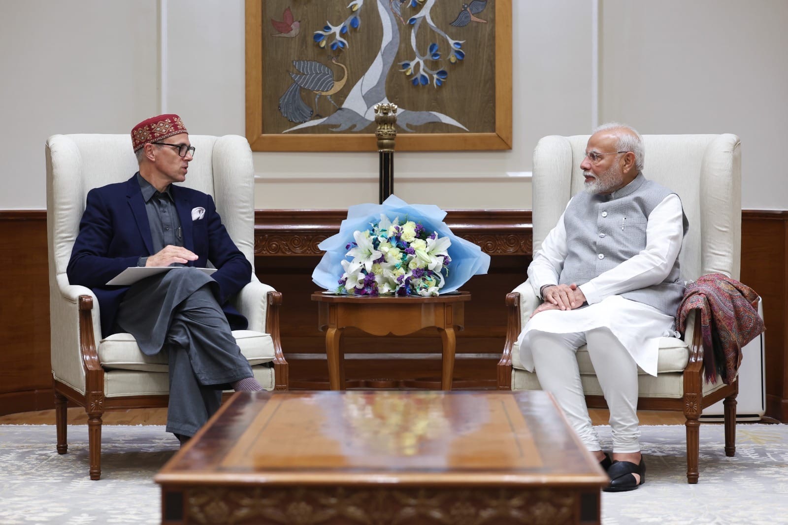 Omar Abdullah Meets PM Modi In Dehli
